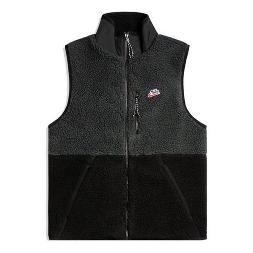 Nike Sportswear Sherpa Fleece Vest Sports Stay Warm - Black - CD3142-045