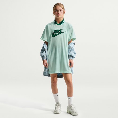 Nike Sportswear Short-Sleeve Jersey Dress - Barely Green/Malachite/Black/Malachite - IF2323-394