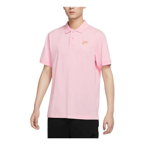 Nike Sportswear Solid Logo Embroidered Short Sleeve Polo Shirt