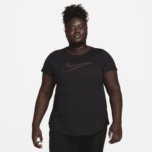 Nike Sportswear Swoosh Graphic T-Shirt Plus Size - Black - DX7579-010