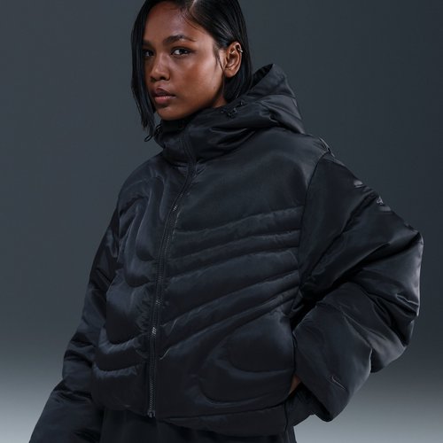 Nike Sportswear Swoosh Series Therma-FIT Oversized Down Puffer Jacket - Black/Black - IB2005-010