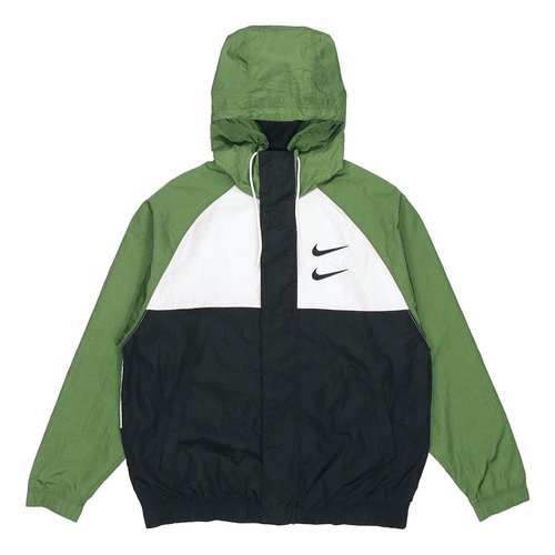 Nike Sportswear Swoosh Windproof Sports Woven Jacket Asia Sizing - Green - DD1089-010