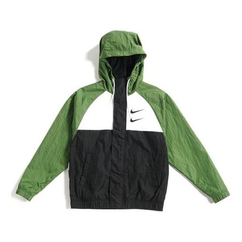 Nike Sportswear Swoosh Woven Hooded Jacket Asia Sizing - Green - CJ4889-010