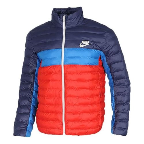 Nike Sportswear Synthetic-fill Windproof Jacket Colorblock - Red - BV4686-557