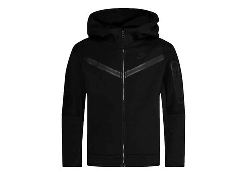 Nike Sportswear Tech Fleece Full-Zip Hoodie - Black/Black - CU9223-010