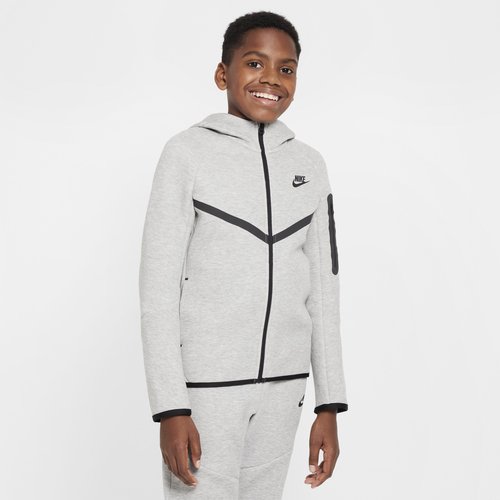 Nike Sportswear Tech Fleece Full-Zip Hoodie - Dark Grey Heather/Dark Grey Heather/Black/Black - HV5867-063