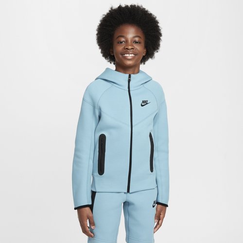 Nike Sportswear Tech Fleece Full-Zip Hoodie - Denim Turquoise/Black/Black - FD3285-464