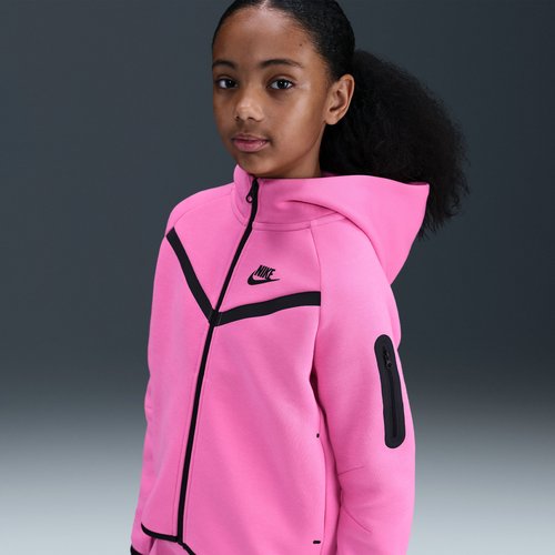 Nike Sportswear Tech Fleece Full-Zip Hoodie - Playful Pink/Black/Black - HV8695-675