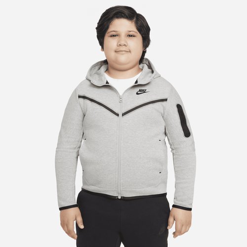 Nike Sportswear Tech Fleece FullZip Hoodie Plus Size - Dark Heather Grey/Black - DD8755-063