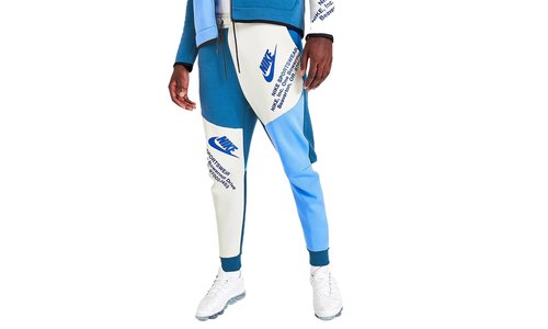 Nike Sportswear Tech Fleece Joggers - Light Bone/Dark Marina Blue/Game Royal - DM6480-072