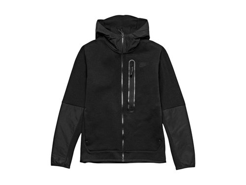 Nike Sportswear Tech Fleece Woven Full Zip Hoodie & Joggers Set - Black - CZ9903-010