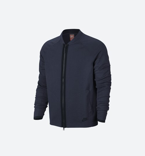 Nike Sportswear Tech Knit Bomber Jacket - Obsidian/Black - 810558-451