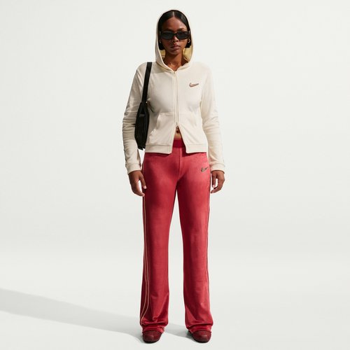 Nike Sportswear Velour Pants - Team Crimson - IQ0679-613