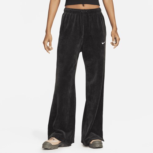 Nike Sportswear Velour Wide-Leg Pants - Black/Sail - DQ5921-010