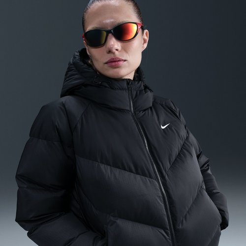 Nike Sportswear Windpuffer Storm-FIT Loose Hooded Down Puffer - Black/Sail - IF2591-010