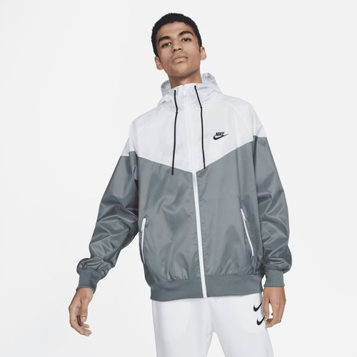 Nike Sportswear Windrunner Hooded Jacket - Smoke Grey/White/Smoke Grey/Black - DA0001-084