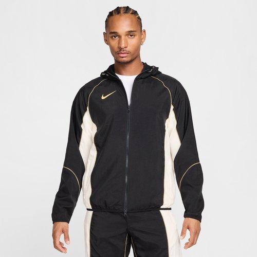 Nike Strike+ Water-Repellent Hooded Soccer Jacket - Black/Pale Ivory/Jersey Gold/Jersey Gold - HJ3802-013