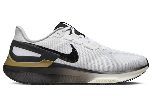 Nike Air Zoom Structure 25 - White/Metallic Gold/Light Smoke Grey/Black - HQ3660-100