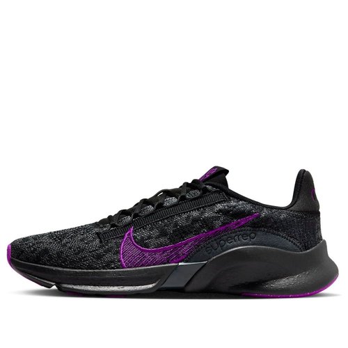 Nike SuperRep Go 3 Flyknit Next Nature - Black/Anthracite/Volt/Vivid Purple - DH3393-007