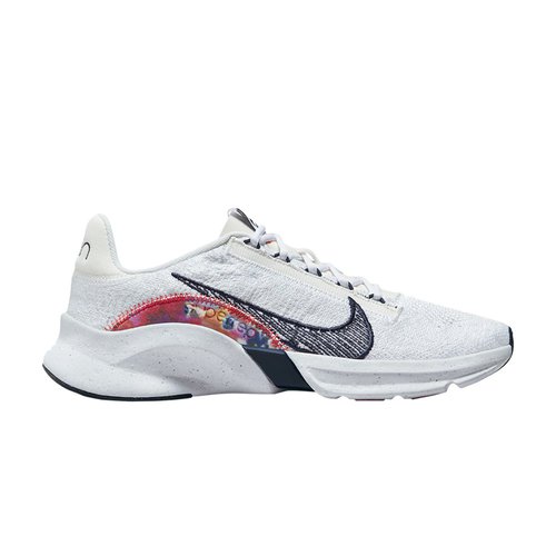 Nike SuperRep Go 3 Flyknit Next Nature - Summit White/White/Bright Crimson/Blackened Blue - DH3393-103