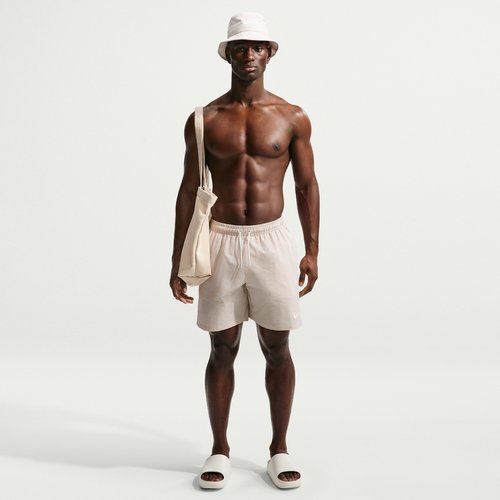 Nike Swim Breaker Ripple Texture 7" Brief-Lined Volley Short - Parachute Beige - NESSG506-241