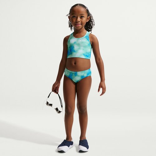 Nike Swim Long Sleeve Hydroguard + Midkini Set - Turquoise/Turquoise - NESSG774-468