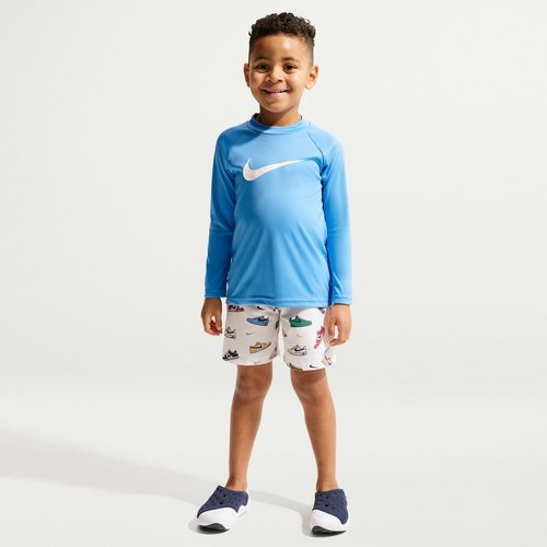 Nike Swim Long Sleeve Top & Short Set - Sail - NESSG872-107