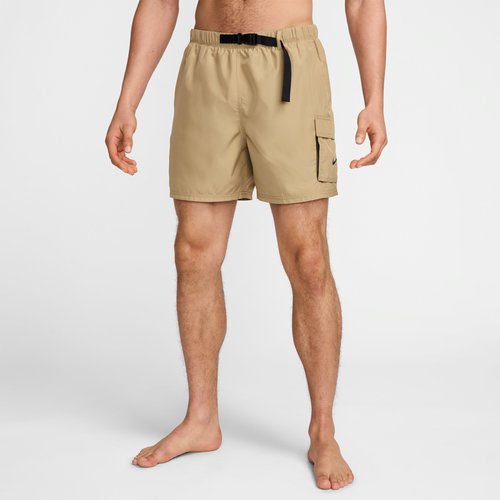 Nike Swim Voyage 5" Brief-Lined Cargo Shorts - Parachute Beige - NESSF453-241