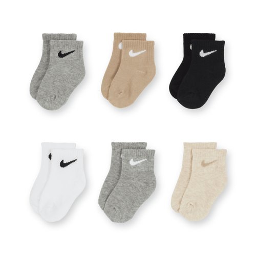 Nike Swoosh Ankle Socks 6 Pairs - Dark Grey Heather - NN0641-G0E