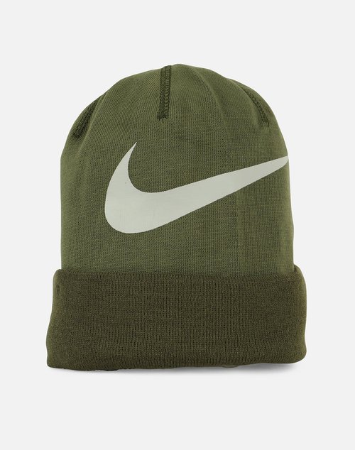 Nike SWOOSH CUFFED TRAINING KNIT BEANIE - Olive Green - 876501-395