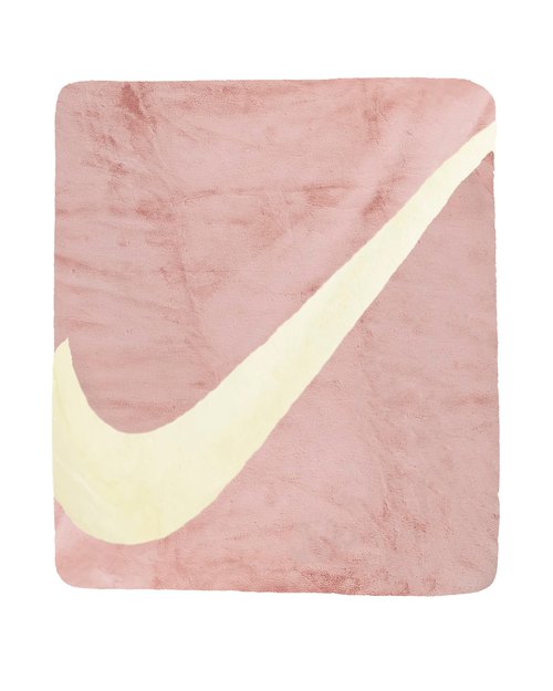 Nike Swoosh Faux Fur Blanket - Pink Oxford/Cashmere - DO3793-601