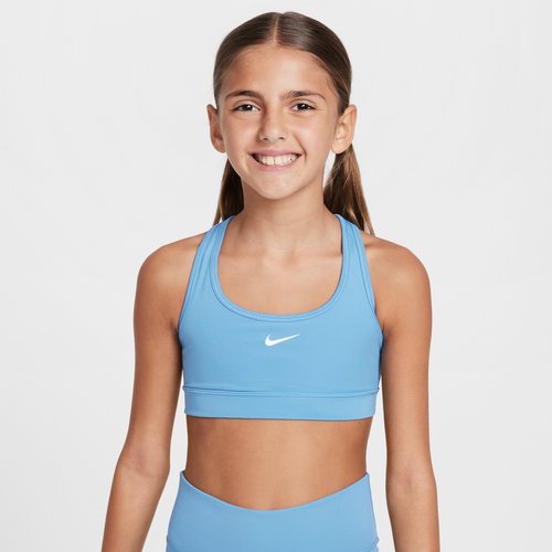 Nike Swoosh Sports Bra - Blue Beyond/White - FJ7161-489