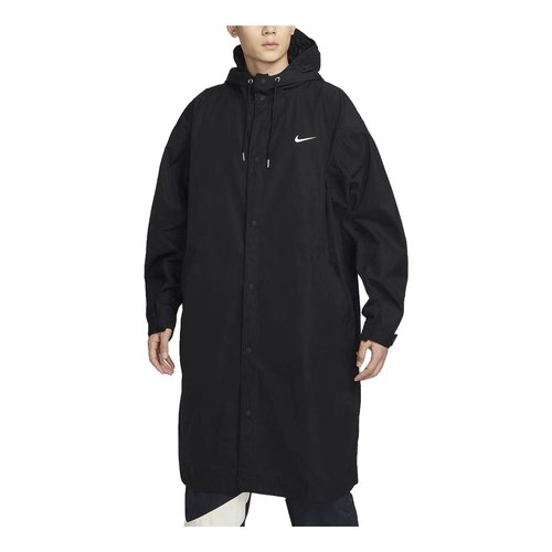 Nike Swoosh Woven Parka Jacket - Black - FD2870-010