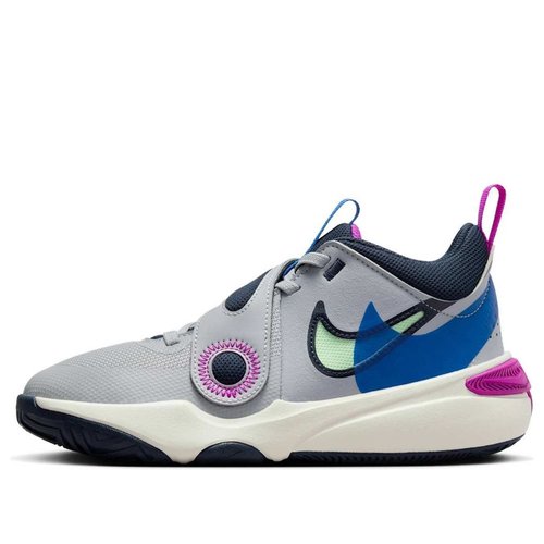 Nike Team Hustle D 11 SE - Wolf Grey/Obsidian/Hyper Royal/Vapor Green - FN5005-001