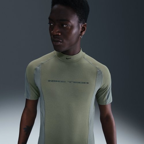 Nike Tech Dri-FIT Short-Sleeve Base Layer - Light Army/Cool Grey/Cool Grey/Black - IB1522-320