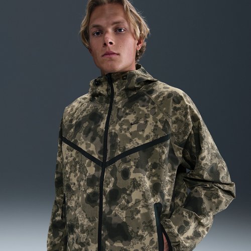 Nike Tech Dri-FIT Woven Camo Windrunner Oversized Jacket - Neutral Olive/Black - HV0979-210