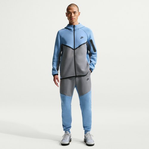 Nike Tech Fleece Jogger Pants - Work Blue/Cool Grey/Black - HV0959-486