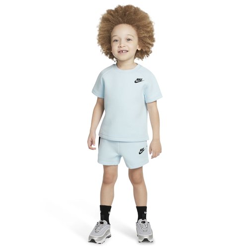 Nike Tech Fleece T-Shirt And Short Set - Glacier Blue/Glacier Blue - 76M879-G25