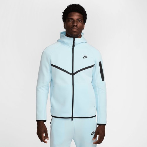 Nike Tech Full-Zip Windrunner Hoodie | Size XS - Glacier Blue/Black - HV0949-474