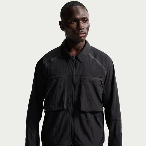 Nike Tech Long-Sleeve Utility Shirt - Black/Black - IF1347-010
