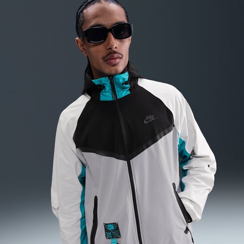 Nike Tech Woven Windrunner Full-Zip Jacket - Black/Dusty Cactus - IB8956-010