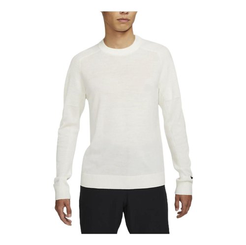 Nike Tiger Woods Solid Elastic Breathable Golf Round Neck Wool Sweater Mountain White - Multi-Color - CU9783-121