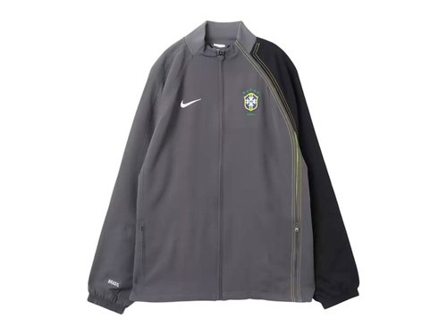 Nike Total 90 Brazil Reissue Replica Soccer Track Jacket - Dark Grey/Black - HV4437-021