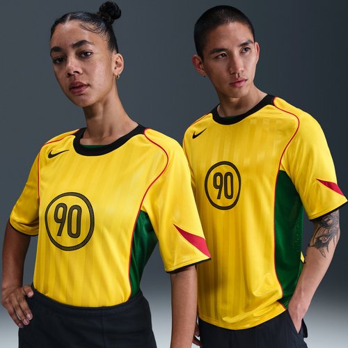 Nike Total 90 Dri-FIT Soccer Jersey - Tour Yellow/Black/Sport Red/Black - IB4218-719