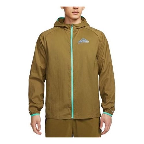 Nike Trail Aireez lightweight trail running jacket - Olive/Green - DX6884-368