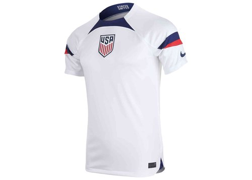 USMNT 2022/23 Stadium Home Nike Dri-FIT Soccer Jersey - White/Loyal Blue - DN0706-101