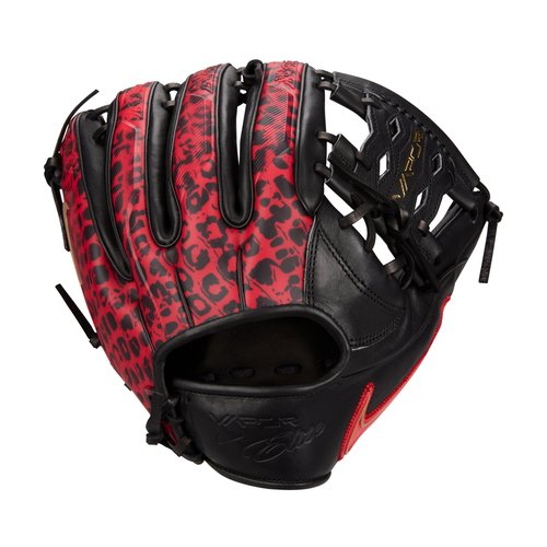 Nike Vapor Elite Baseball Infield Snake Eyes Web Fielding Glove Right Hand Throw - Black/Black/Bright Crimson - N1013069-025