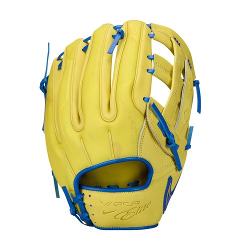 Nike Vapor Elite Baseball H-Web Fielding Glove Right-Hand Throw - Opti Yellow/Hyper Blue/Hyper Blue - N1014125-703