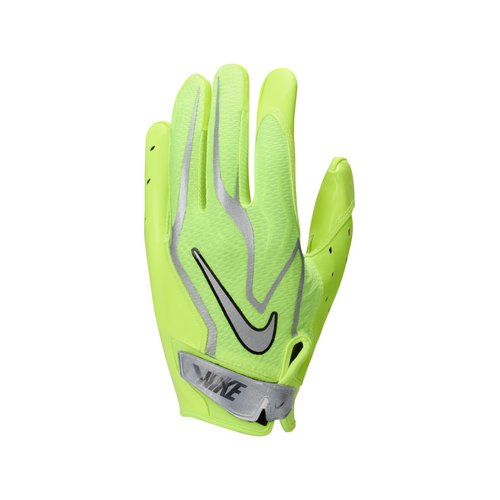 Nike Vapor Jet Combine 9.0 Football Gloves 1 Pair - Volt/Volt/Metallic Silver - N1014072-773