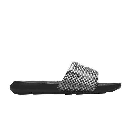 Nike Victori One Printed Slide - Black/Black/White - CN9676-009